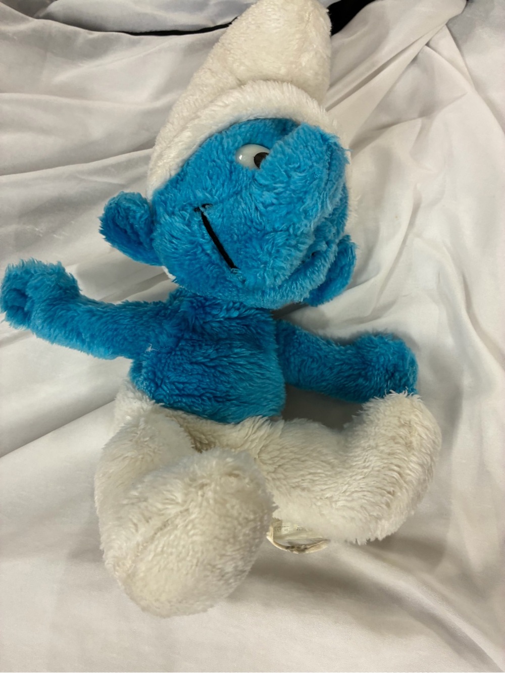 Vintage 1979 Peyo Schleich Wallace Bertie Co Smurf Bean Plush